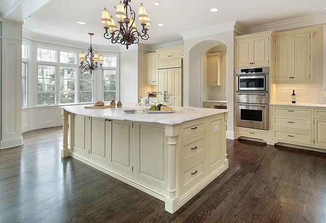 bright and airy dining room with laminate floor in Okolona